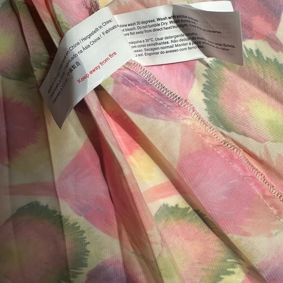 Traffic People Pink Long Sleeve V-Neck Sundress - Picture 9 of 10